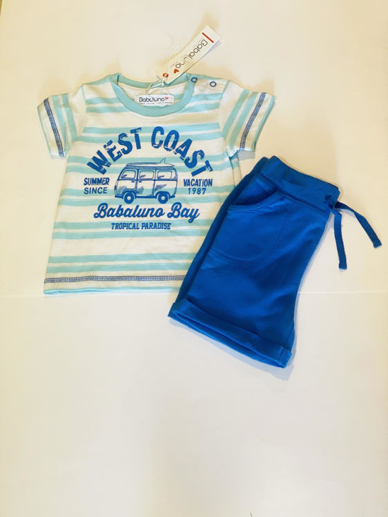 Picture of 4029 BABALUNO BABY BOYS 100% COTTON TWO PIECE SET